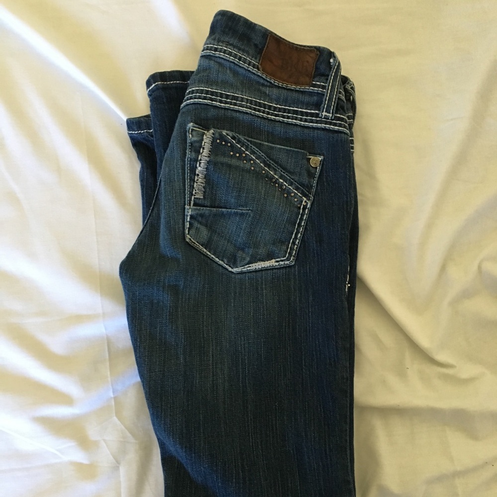 Bke jeans!! Fits like a 0-2 Worn about 4 time